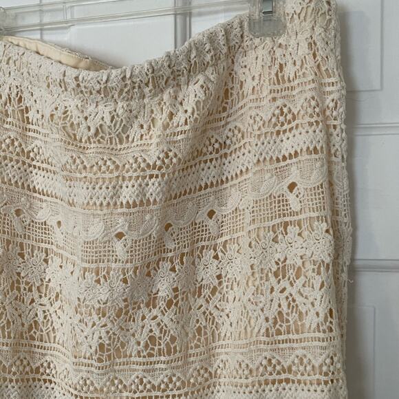 Chicos Lace Fringe Skirt - Picture 2 of 5